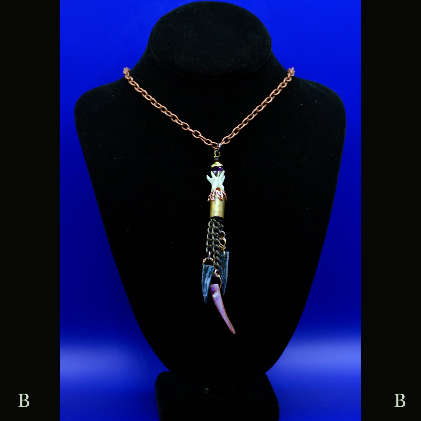 NECKLACE Postapocalyptic Bullet Shell Pendant Necklace