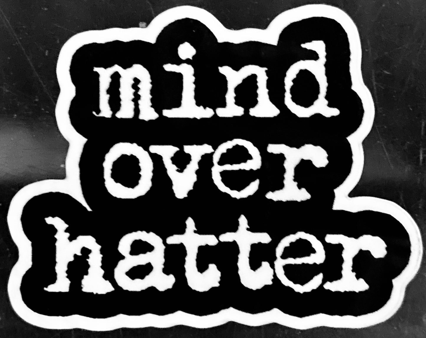 Mind Over Hatter(R) Vinyl LOGO Sticker