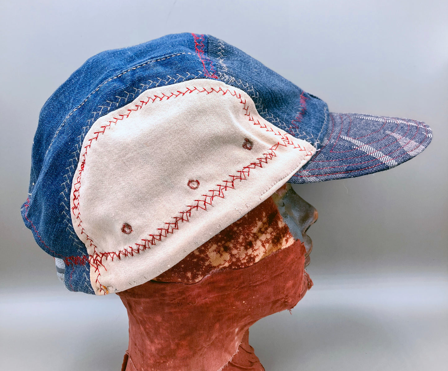 BASEBALL HAT Denim Patched Baseball Hat