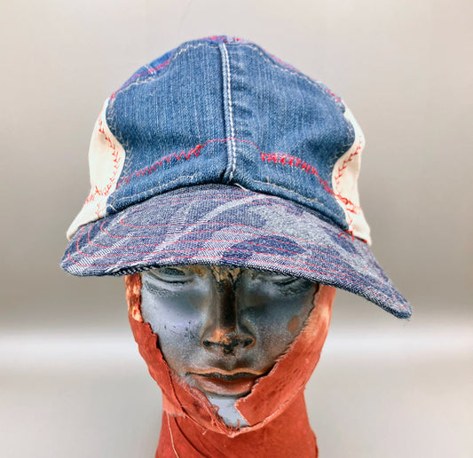 BASEBALL HAT Denim Patched Baseball Hat