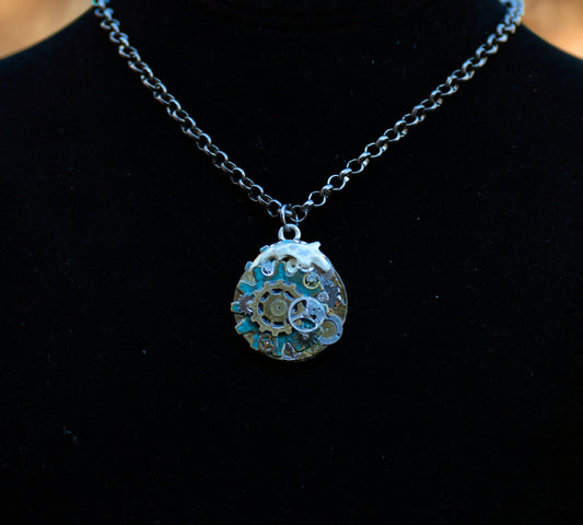 NECKLACE Postapocalyptic Steampunk Pendant Necklace