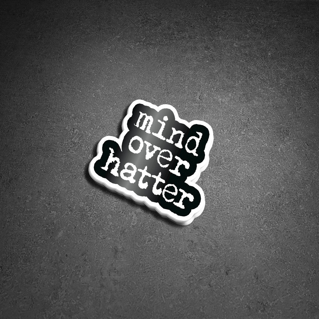 Mind Over Hatter(R) Vinyl LOGO Sticker