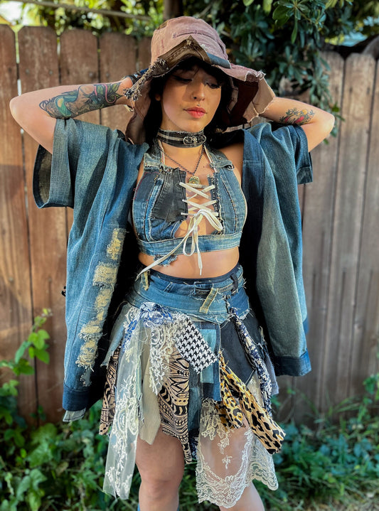 KIMONO Gender-Neutral Denim Kimono